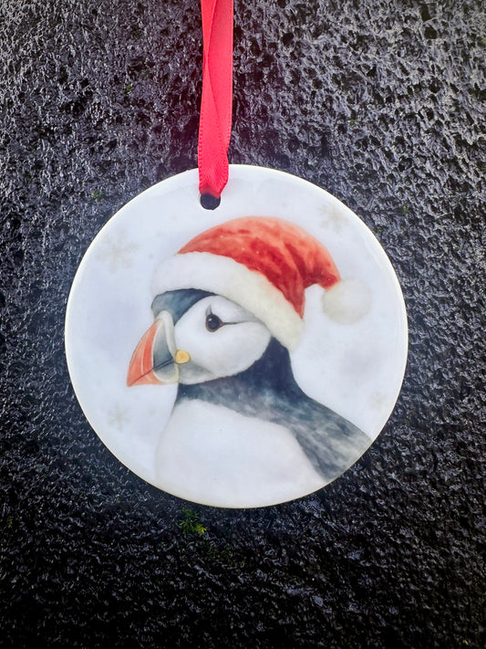 Puffin - Christmas ornament